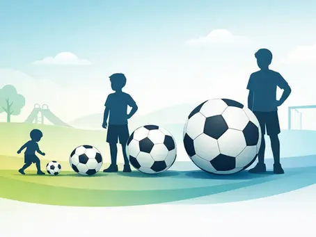 Tamanho bola infantil para cada faixa etária