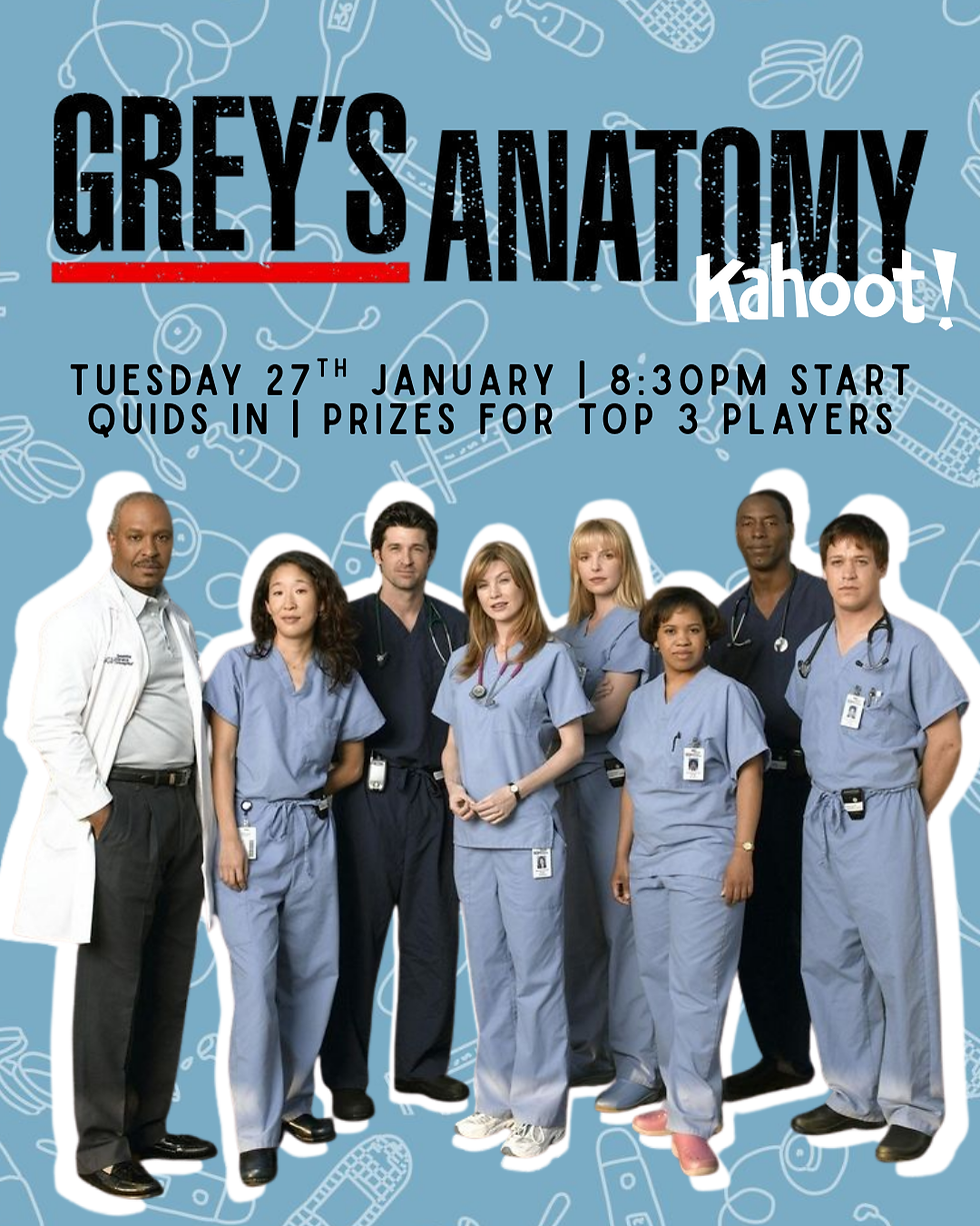 Greys Anatomy Kahoot! Quiz