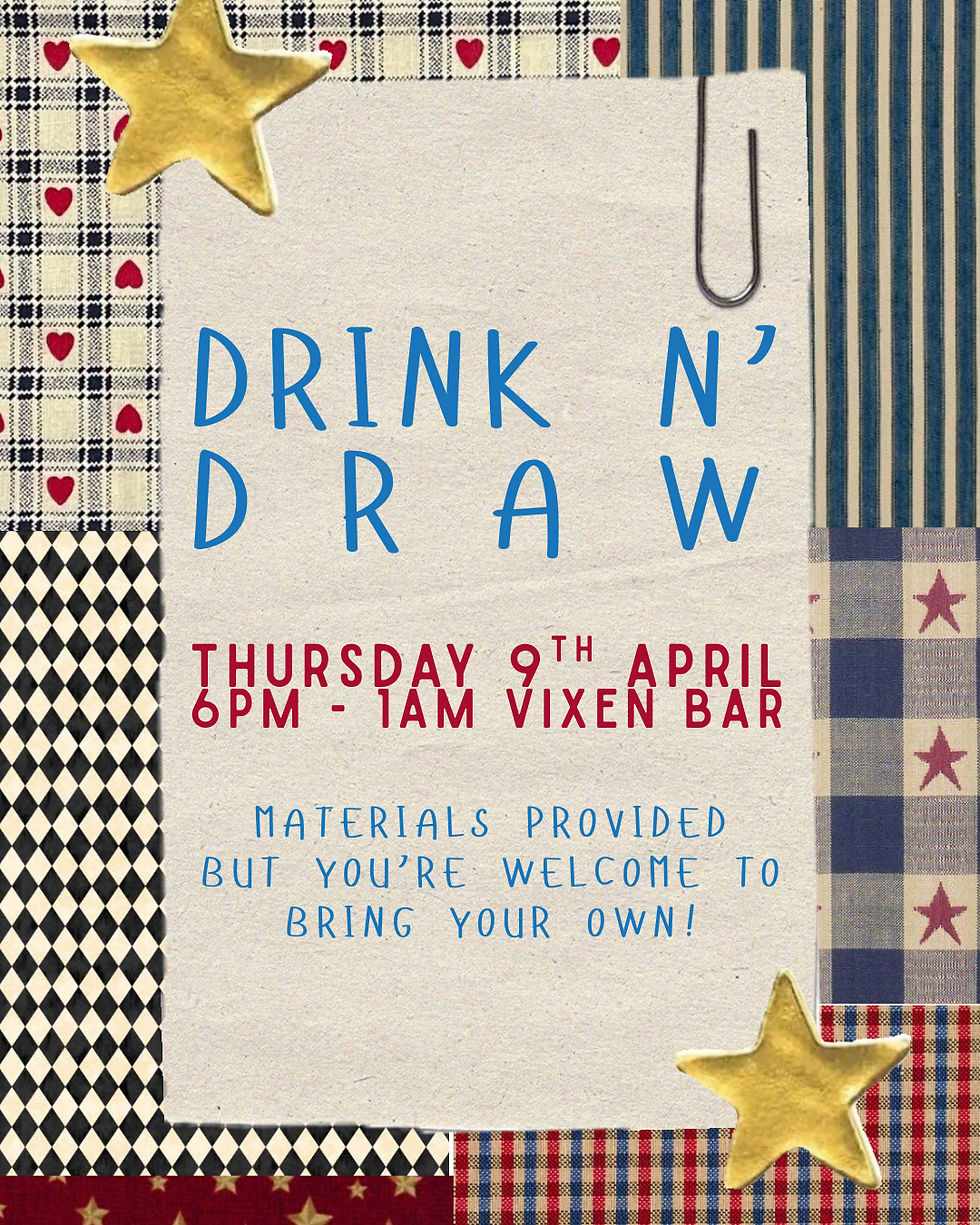 Drink n Draw 👩🏻‍🎨