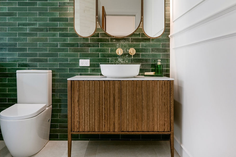 bathroom with subway tile styles