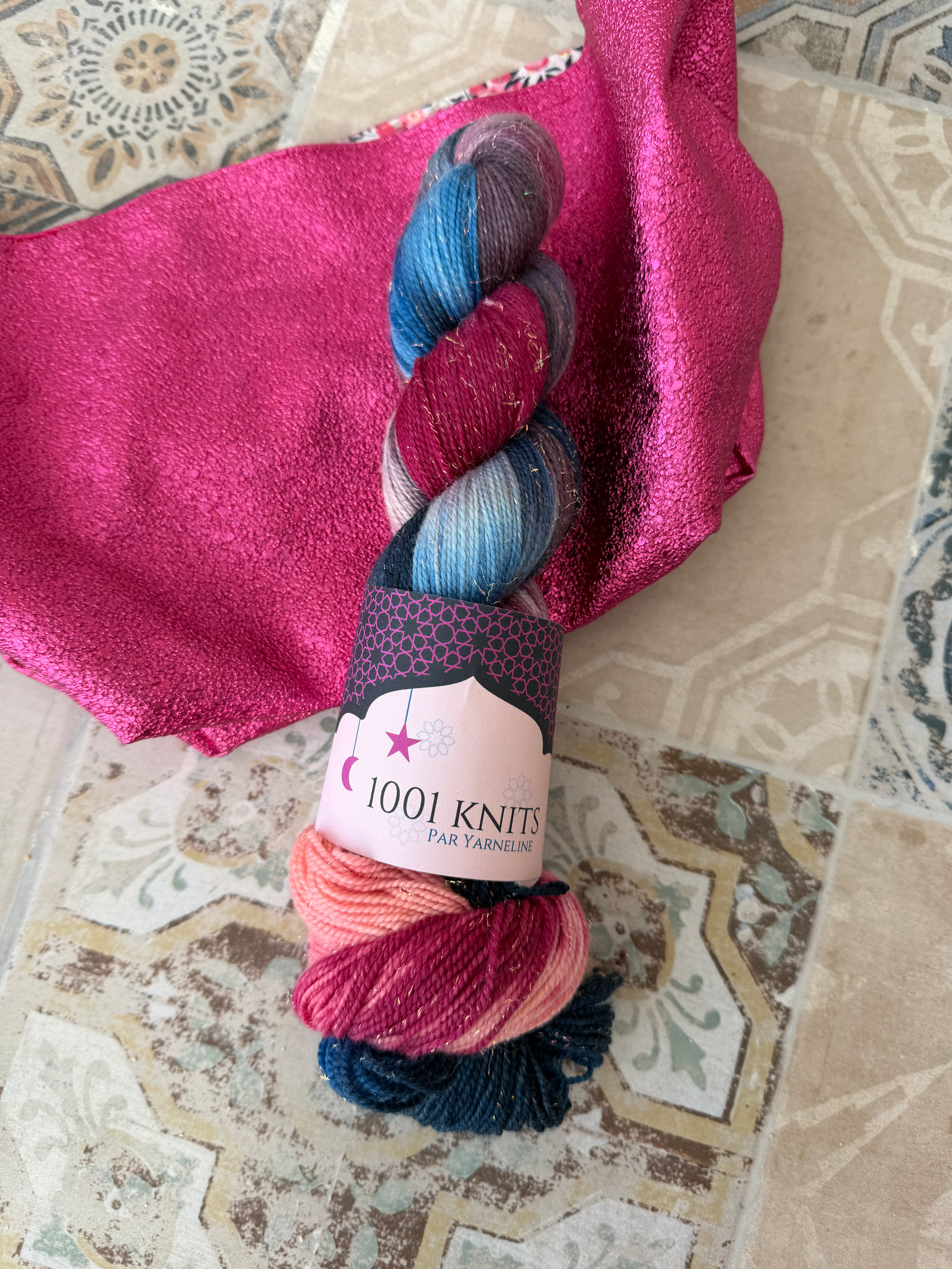 Soir d’orient - 70% Mérino 20% nylon 10%Stellina Mermaid