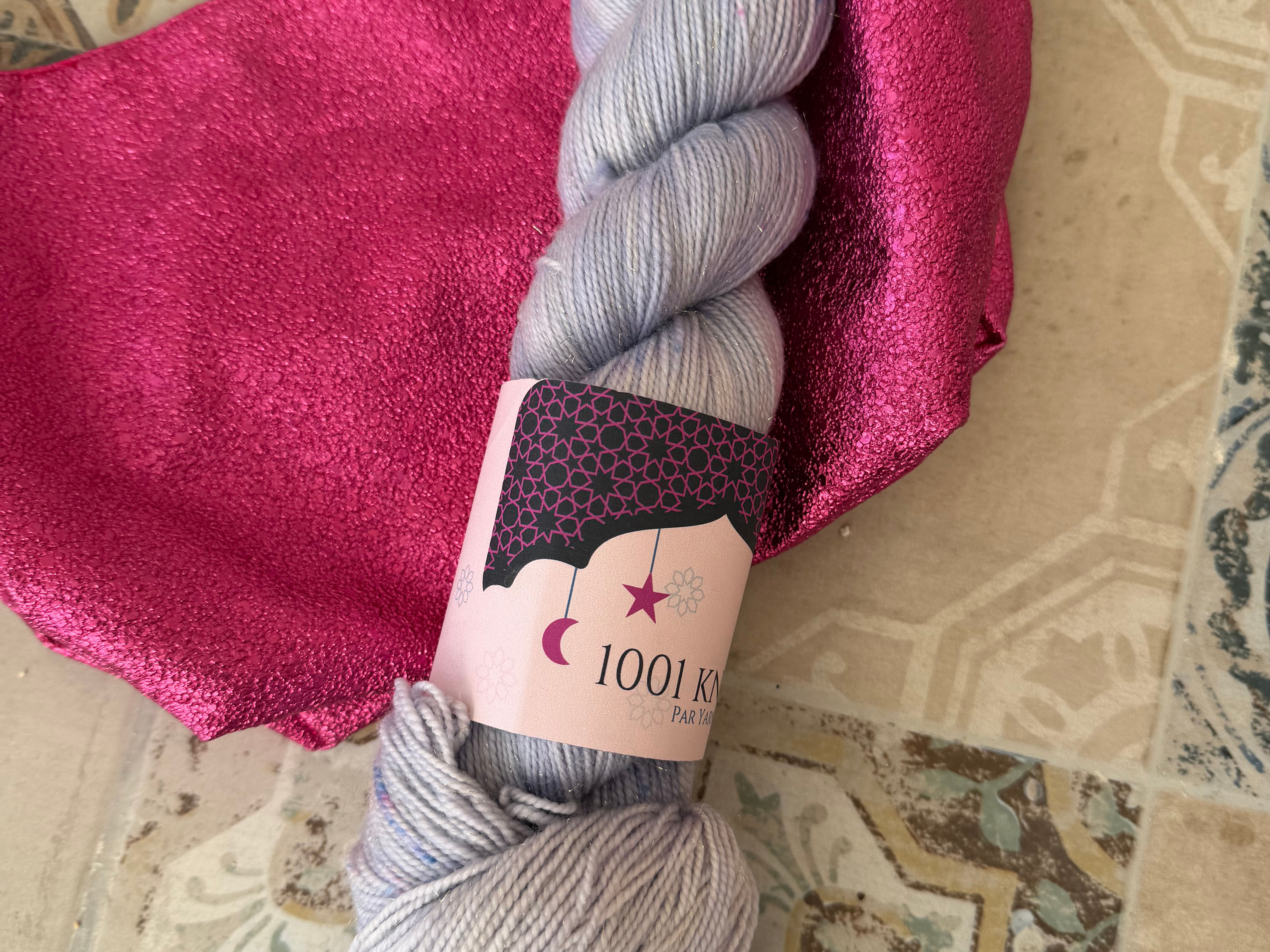 Nuages d'orient - 75% Mérino 20% nylon 5%stellina Or
