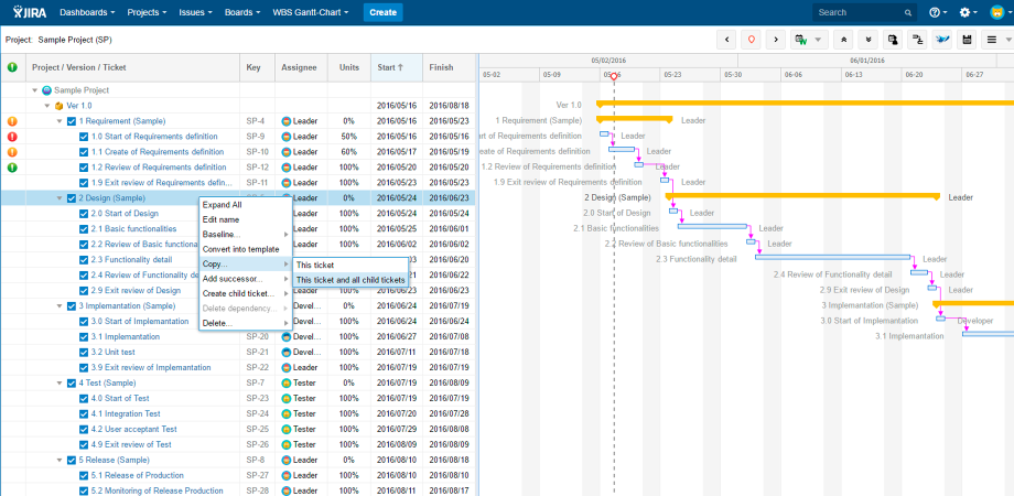 need wbs and gantt chart view for jira heres a guide to get jira gantt chart
