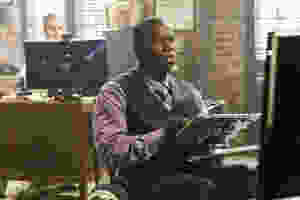 This image released by CBS shows disabled actor Daryl Mitchell in a scene from "NCIS: New Orleans."