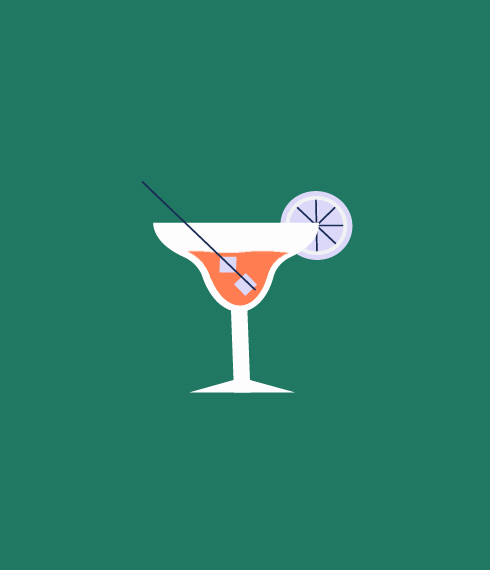 Illustrations of cocktail.