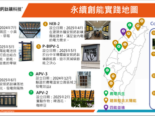 鏈動未來能源版圖|台鈣科以鈣鈦礦推動全台綠能場域落地