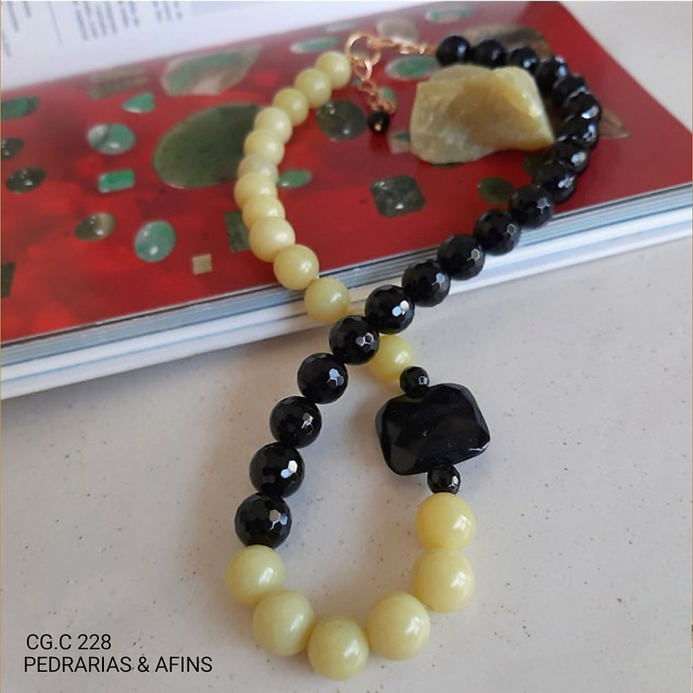 Miniatura: CG.C 228 - Colar em Jade e ágata