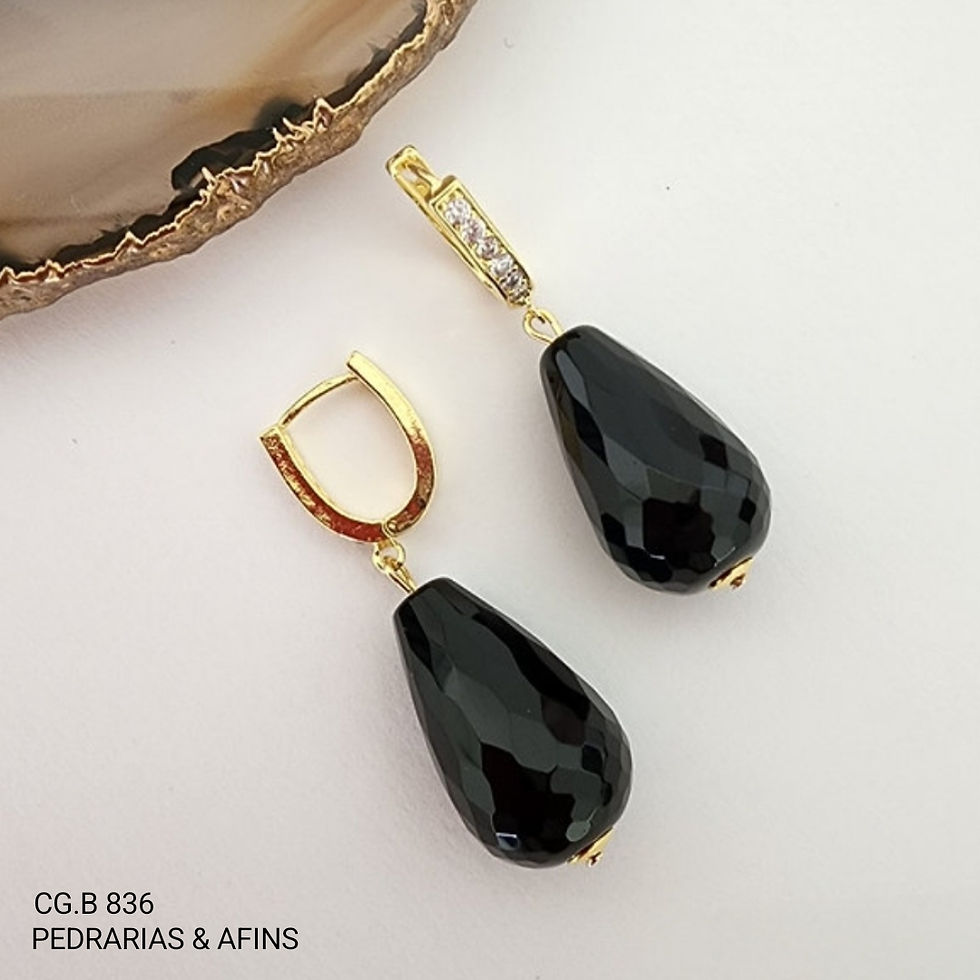 Thumbnail: CG.B 836 - Brincos em Ágata 