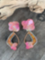 Pressed flower Earrings - 3D
