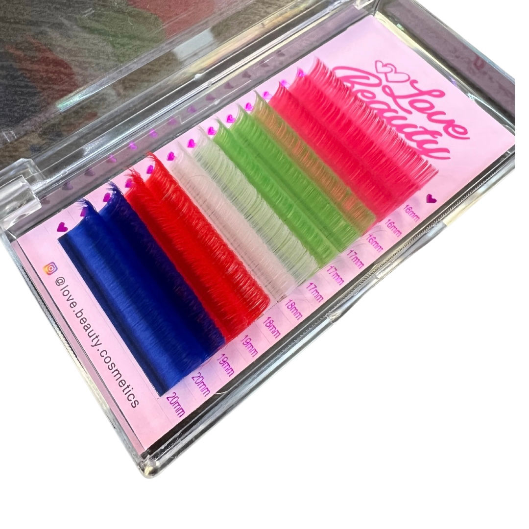 Easy fans color lashes 
