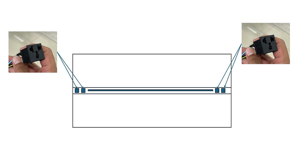 Miniatura: PLATAFORMA DOBLE  | RO - GENOA | BLANCO-TREVISO | VIDRIO TRANSPARENTE