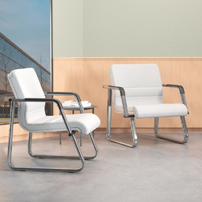 Miniatura: SILLA DE ACENTO | PX - SUBLIME | BASE CROMADA | VINIL GRIS T49