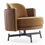 Miniatura: SILLA DE ACENTO | AROS | ALUM. OFF-WHITE | TELA A-2405/A-2630