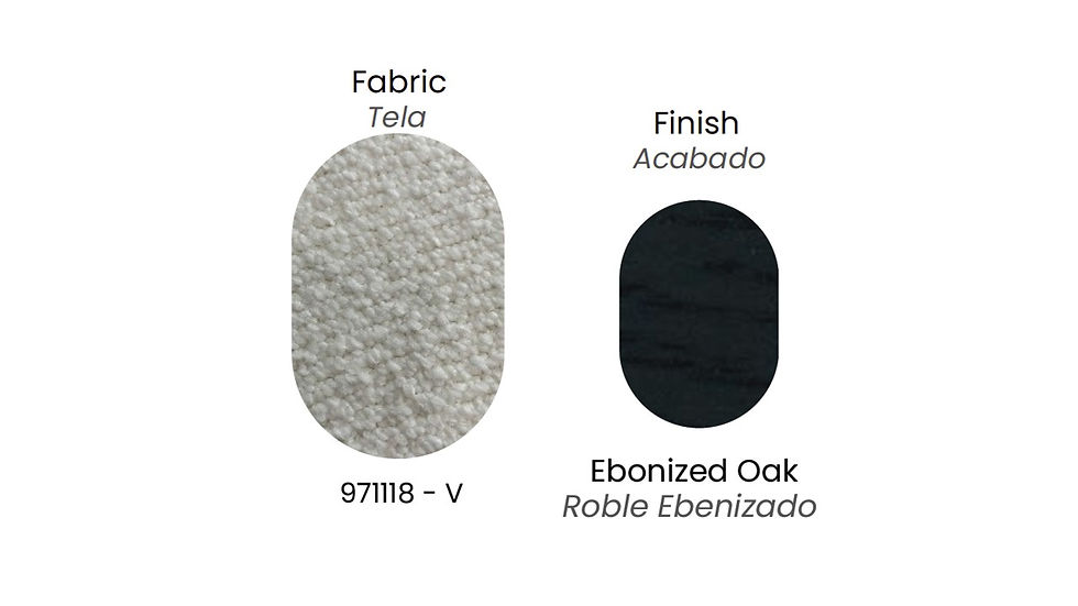 Miniatura: SECCIONAL | FG - SENNA | TELA V-971118 | MADERA EBANO