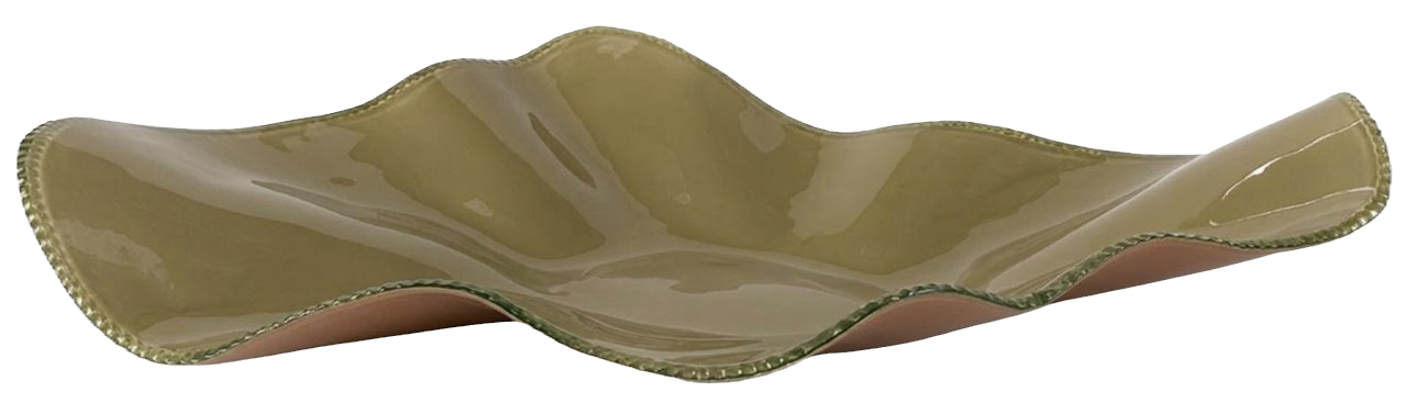 CENTRO DE MESA | LM 0655-3-1 | VIDRIO FENDI | BORDE APICUADO