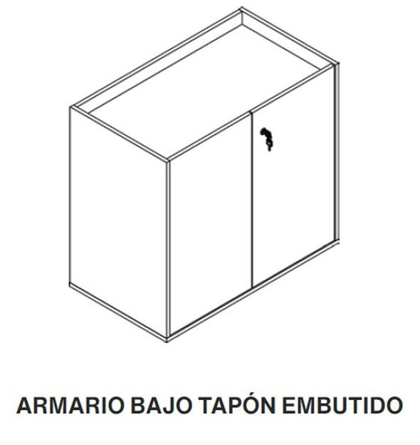 Miniatura: CREDENZA | GW - VERSA 8075 | LAUREL - NEGRO