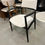 Miniatura: SILLA DE COMEDOR | CGS - ANNA 03  | MADERA CASTAÑO C/TELA BEIGE | CON BRAZOS