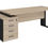 Miniatura: ESCRITORIO C/RETORNO AUX. DERECHO O IZQUIERDO | GW-S-1574/9245