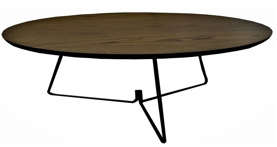 Miniatura: MESA DE CENTRO | 5254 | MADERA TECA | METAL GRIS