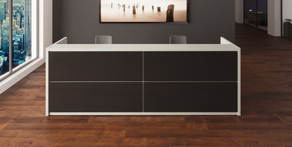 Miniatura: MUEBLES DE RECEPCIÓN L272CM | GW - LEXUS PRIME | BLANCO - GRIS