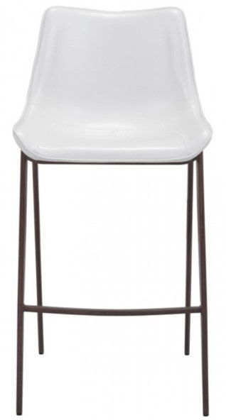 Miniatura: TABURETE DE BAR | Z - MAGNUS |  BLANCO - NOGAL
