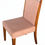 Miniatura: SILLA DE COMEDOR | 2978 | TELA COLOR SALMÓN | MADERA ALMENDRA