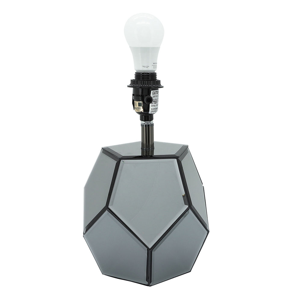 Miniatura: LÁMPARA DE MESA | SG - MIRRORED FACETED SILVER