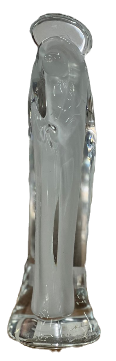 CRISTAL DE MURANO | VIRGEN CON ROSARIO | BLANCO | 3567/BC