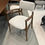 Miniatura: SILLA DE COMEDOR | CGS - ANNA 03  | MADERA CASTAÑO C/TELA BEIGE | CON BRAZOS