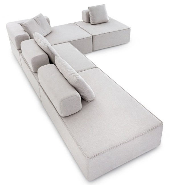 Miniatura: SOFÁ - SECCIONAL | 4276 | TELA GRIS C-2817