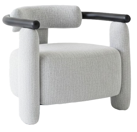 SILLA DE ACENTO | GRANUM | MADERA NEGRA 089 | TELA A-2719