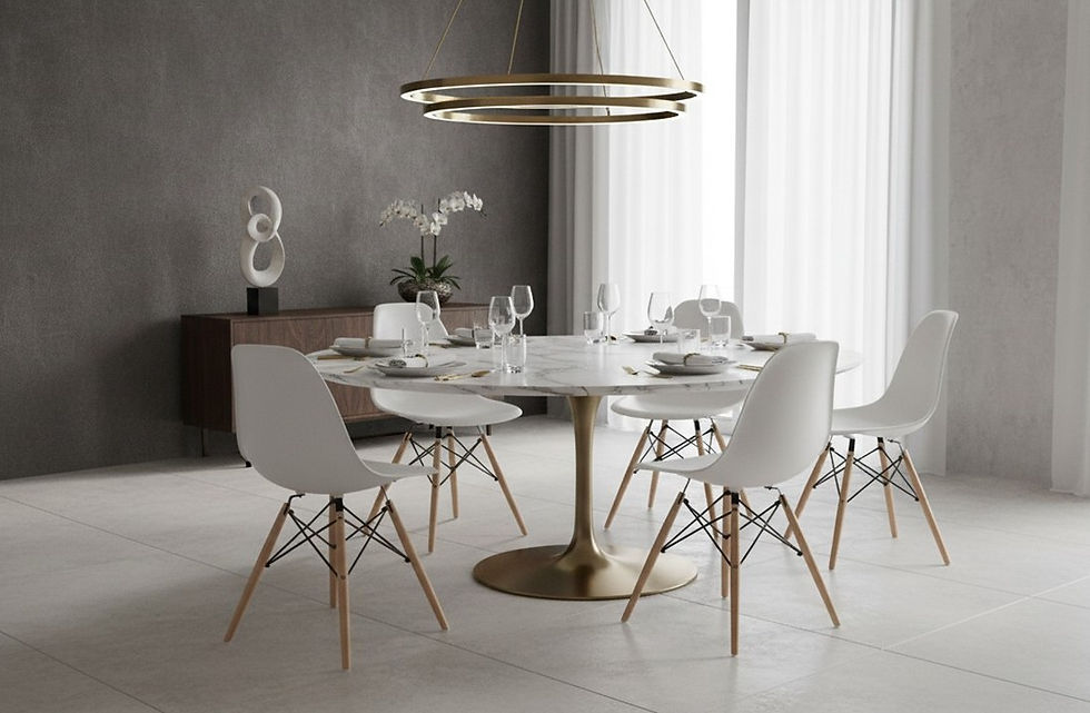 Miniatura: SILLA DE COMEDOR | AF - EIFFEL | POLIPROPILENO BLANCO | MADERA | METAL