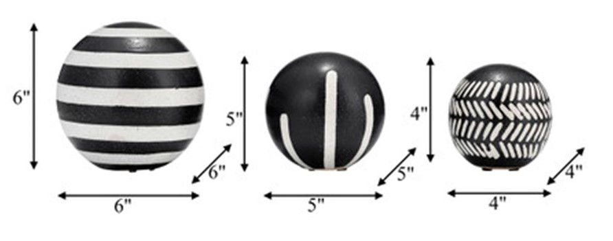 Miniatura: DECOR DE MESA | SG - TRIBAL ORBS (SET DE 3)