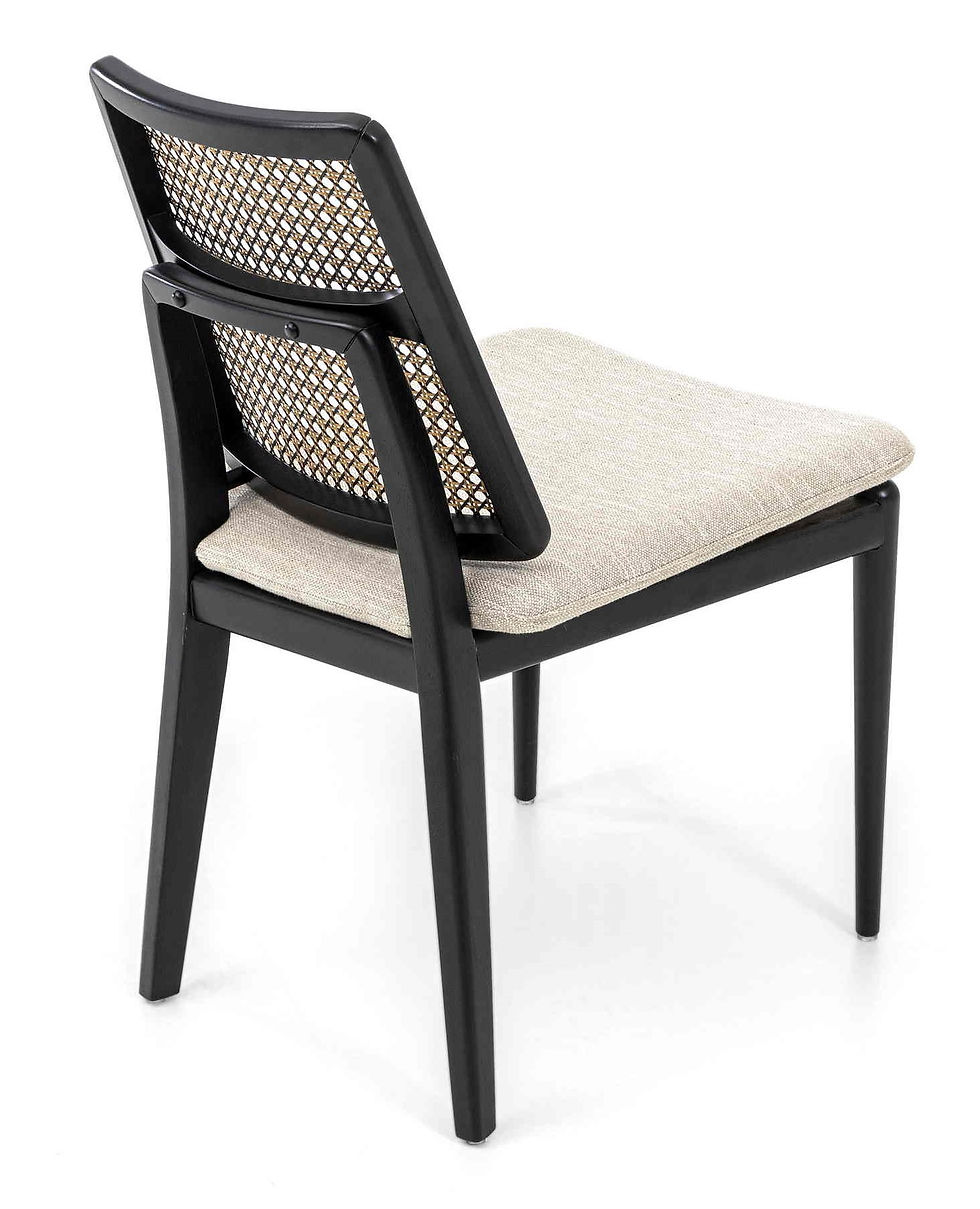 Miniatura: SILLA DE COMEDOR | KOM | MADERA NOGAL | TELA A-2616
