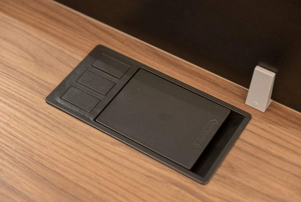 Miniatura: ESCRITORIO C/CREDENZA IZQUIERDA Ó DERECHA | GW- VERSA 1817 | LAUREL - NEGRO