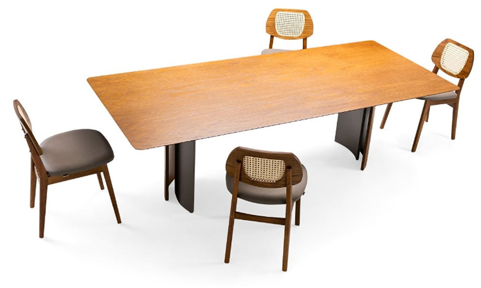 Miniatura: SILLA DE COMEDOR | 3270 | RESPALDO DE MADERA/JUNCO
