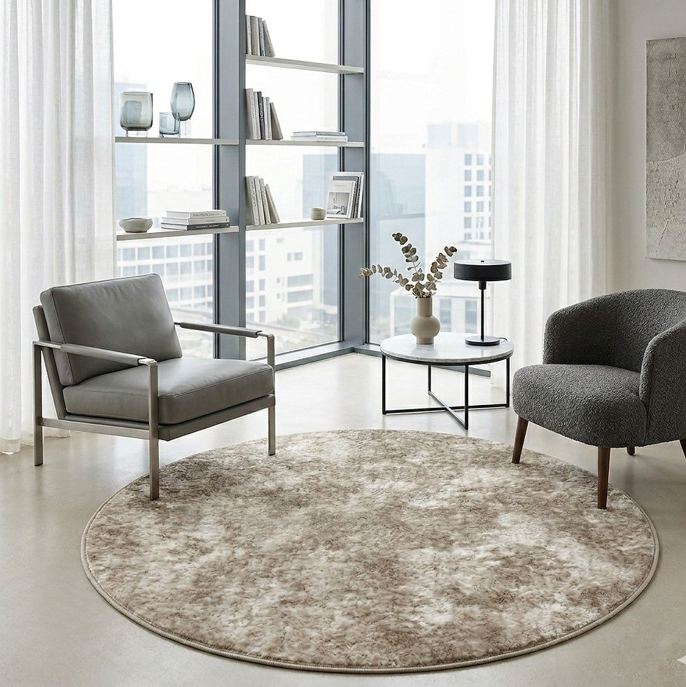 Miniatura: ALFOMBRA DE ÁREA | FOFFO BEGE | REDONDA Ø190CM