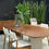 Miniatura: SILLA DE COMEDOR | CGS - ANNA 02  | MADERA CASTAÑO C/TELA BEIGE | SIN BRAZOS