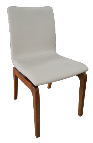 Miniatura: SILLA DE COMEDOR | MS - LYA | MADERA NOGAL | TELA VERDE H81