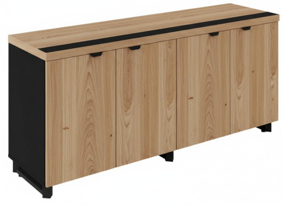 CREDENZA 4 PUERTAS | GW - BOSS 1674 | NOGAL - NEGRO