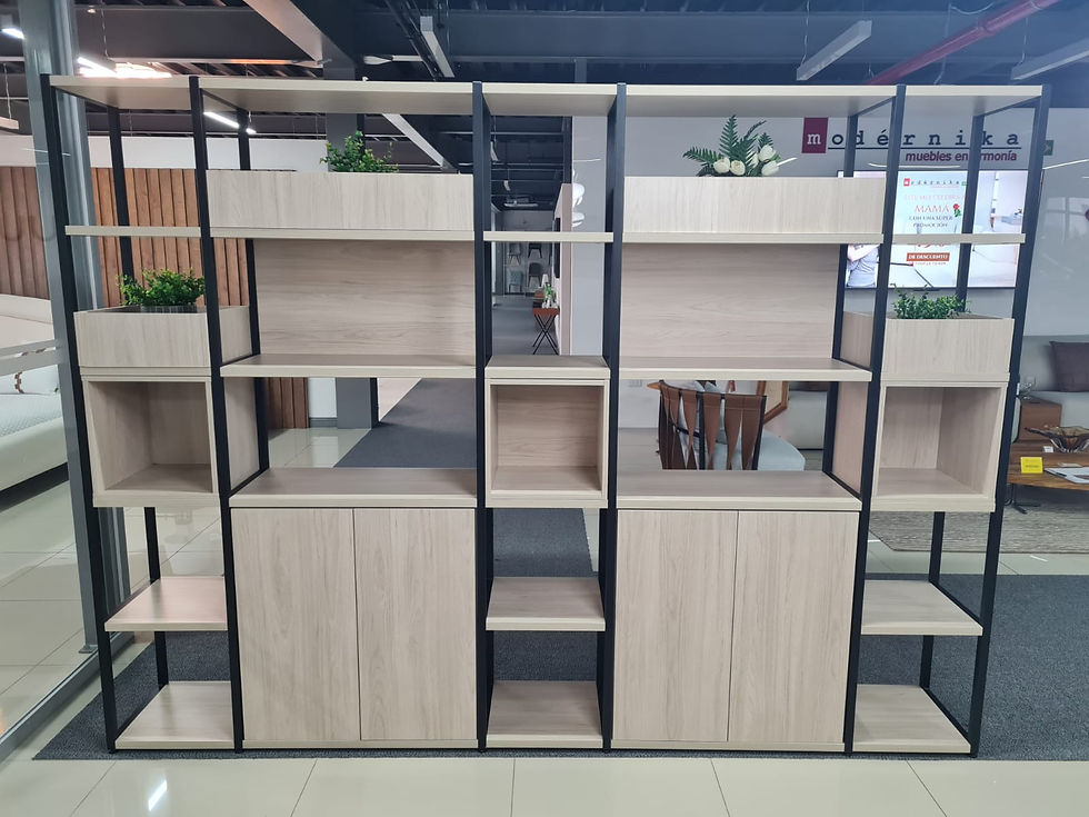 Miniatura: ESTANTERÍA | GW - INFINITY | BERLIN - NEGRO | L267cm x P36cm x A196.50cm