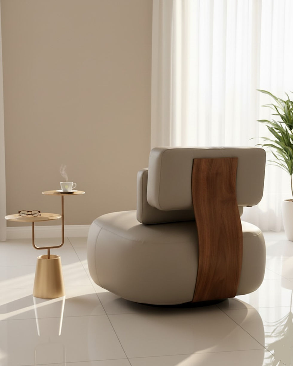 Miniatura: MESA LATERAL | NYM - DOBLE | INTERIOR | MADERA BRONCE METALIZADA