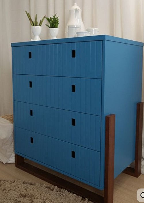 Miniatura: CÓMODA INFANTIL | DV - DOMINO | AZUL - MIEL