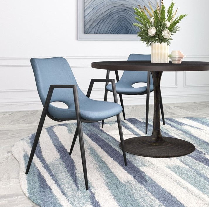 Miniatura: SILLA DE COMEDOR | Z - DESI BLUE / BLACK