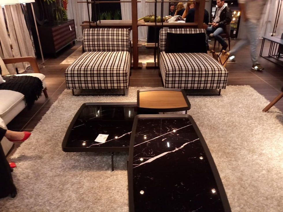 Miniatura: MESA LATERAL | FRAME - 9044 | TOPE MADERA TECA | BORDE Y PATAS CHOCOLA