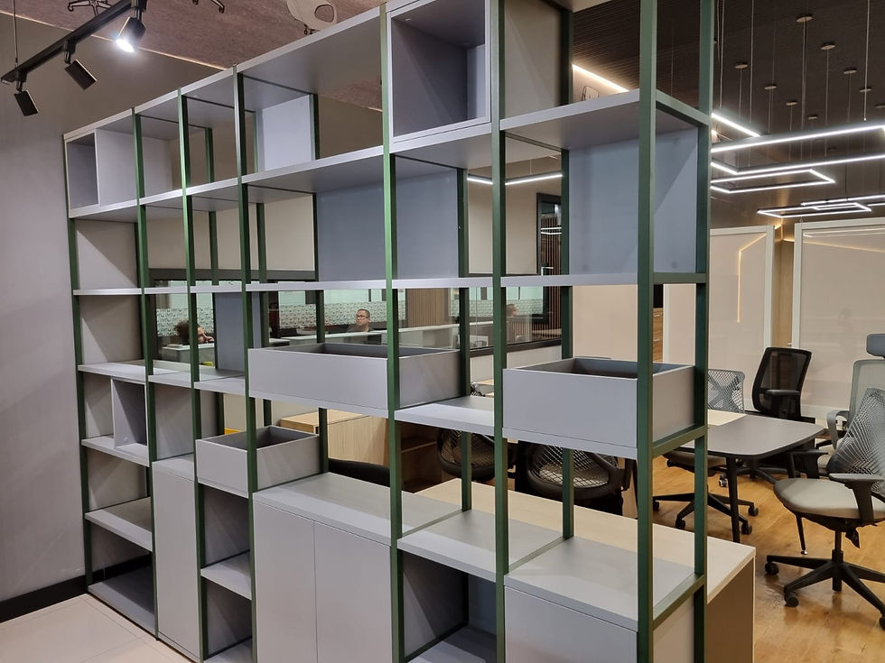 Miniatura: ESTANTERÍA | GW - INFINITY | BERLIN - NEGRO | L267cm x P36cm x A196.50cm