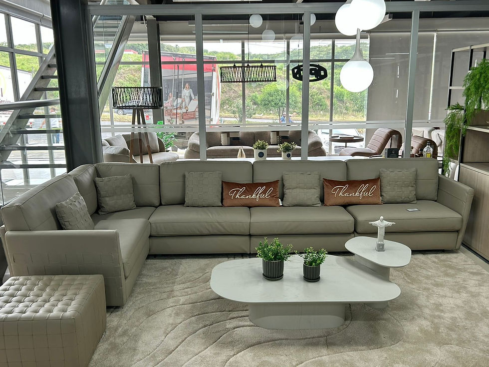 Miniatura: SECCIONAL | TB -  SANZIO | 100% CUERO | BEIGE VANILLA | 296CM X 296