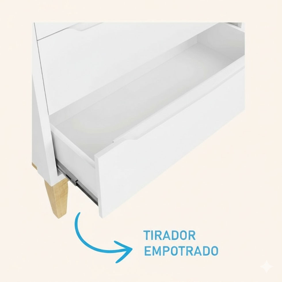 Miniatura: CÓMODA INFANTIL | DV - AMOR PERFEITO | BLANCO - NATURAL