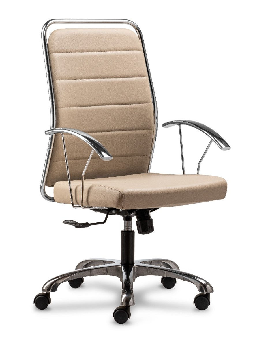 Miniatura: SILLA DE OFICINA | RO - KRON PRESIDENTE | ESTRUCTURA CROMADA | BRAZOS CROMADOS