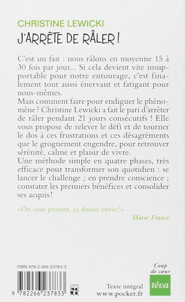 Miniature : Christine Lewicki - J'arrête de râler !